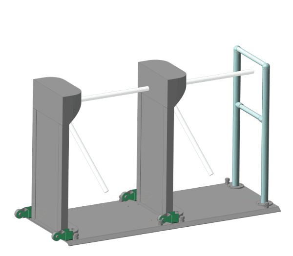Турникет-трипод уличный на плоской мобильной платформе Ростов-Дон Т83М1-У