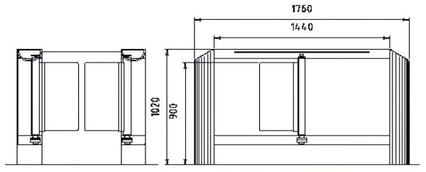 Сенсорный барьер dormakaba Argus HSB-E02, 2 прохода