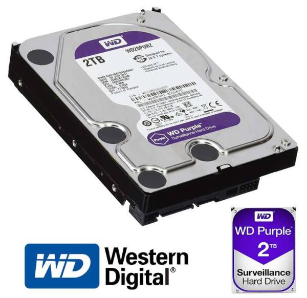Жесткий диск 2ТБ Western Digital Purple WD20PURZ