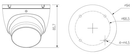 Уличная HD-CVI видеокамера 4K Dahua DH-HAC-HDW1800TLMP-A-0280B
