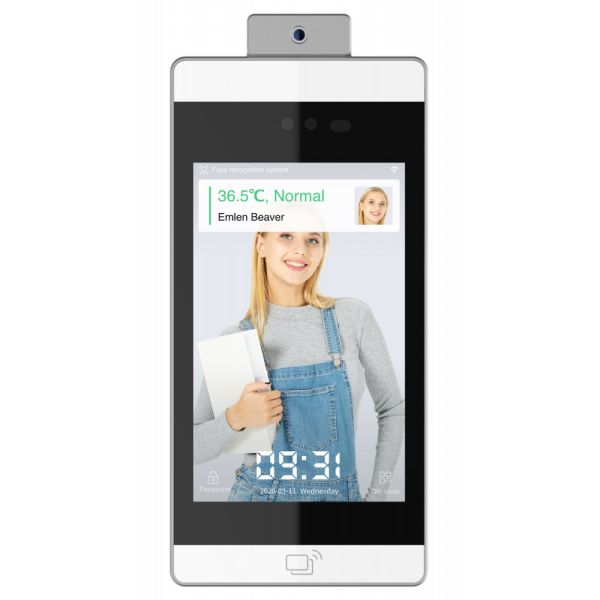 Биометрический терминал распознавания лиц и температуры тела Uface 8-Temp, настенный