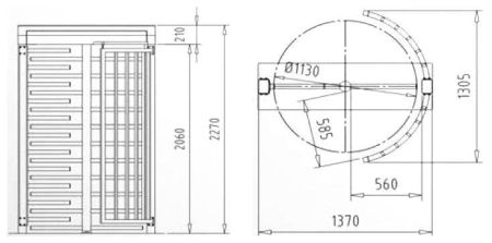 Полноростовой турникет dormakaba Kentaur FTS-E01