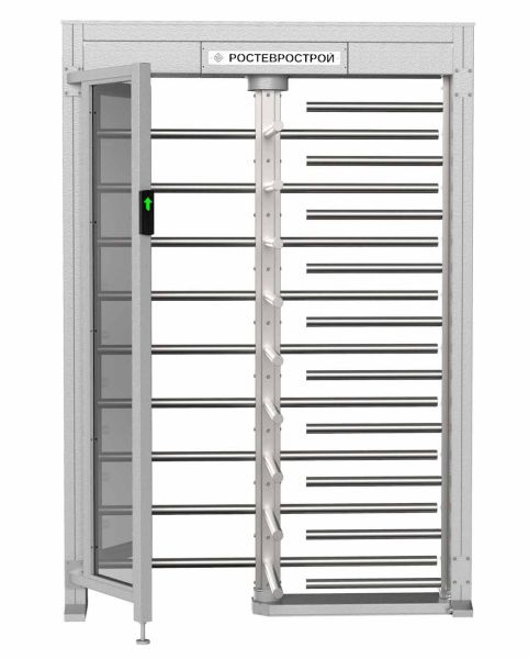 Турникет уличный полноростовой 4-х лопастной со стеклом Ростов-Дон ПР1ЛС/4М2 У