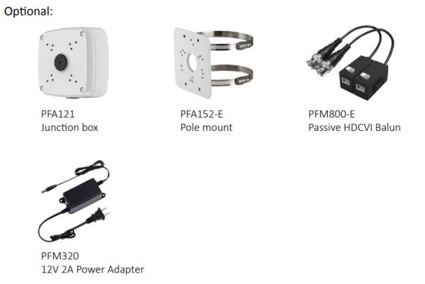 HD-CVI видеокамера 2Мп Dahua DH-HAC-HFW3231EP-ZH