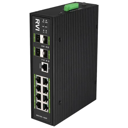 PoE-коммутатор RVi-1NSIM8GP-4S управляемый L2 сетевой
