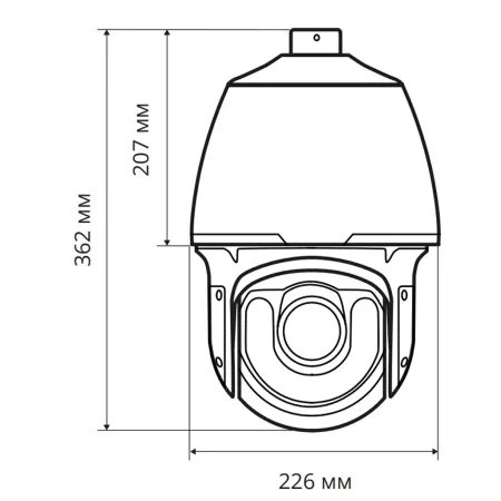 IP-видеокамера 8Мп Evidence Apix-40ZDome / E8W