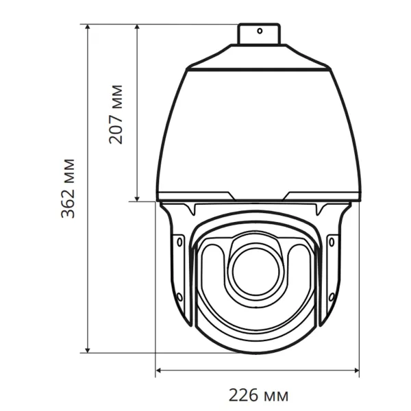 IP-видеокамера 8Мп Evidence Apix-40ZDome / E8W