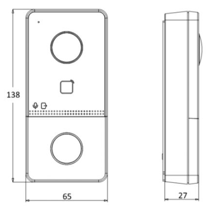 Комплект IP-видеодомофона HiWatch DS-D100IKWF (вызывная панель + монитор)