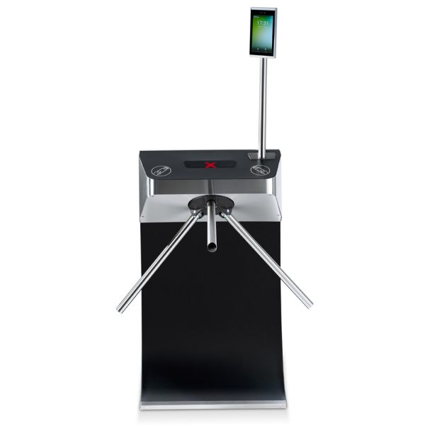 Турникет-трипод моторизованный PERCo TTR-11A из нержавеющей стали, с автоматическими планками Антипаника