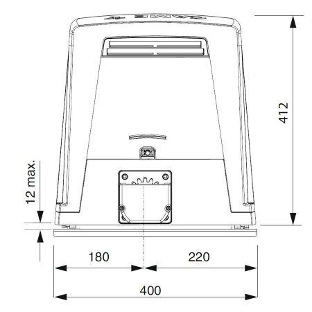 Привод 36 В Came BKV25AGS для откатных ворот до 2500 кг