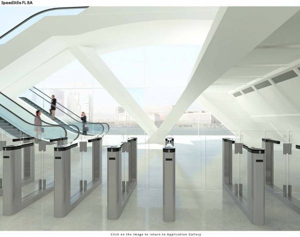 Автоматизированная проходная Gunnebo SpeedStile FL BA с корпусом 1500 мм