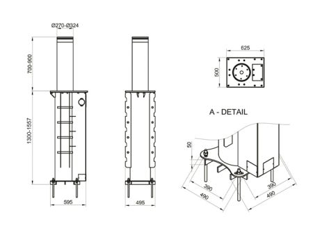 Блокиратор автоматический выдвижной Came RBD 275H900, 6 боллардов