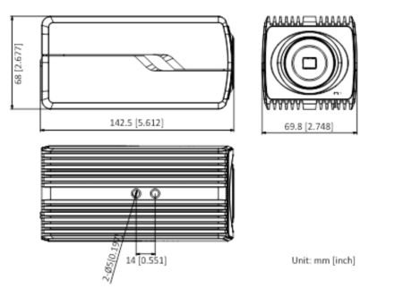 Интеллектуальная IP-видеокамера 4Мп HikVision DS-2CD5046G0-AP (без объектива)
