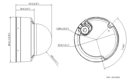 Уличная купольная IP-камера ColorVu 2Мп HiWatch DS-I252L (4 мм)