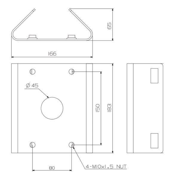 Угловой кронштейн (адаптер) Wisenet SBP-300KM