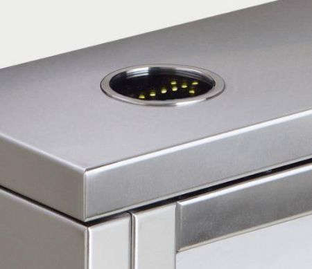 Турникет-трипод тумбовый PERCo-TTD-03.2S из нержавеющей стали (с планками)