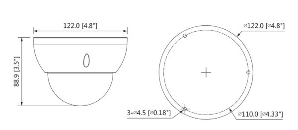 HD-CVI видеокамера 2Мп Dahua DH-HAC-HDBW2231RP-Z-POC, антивандальная