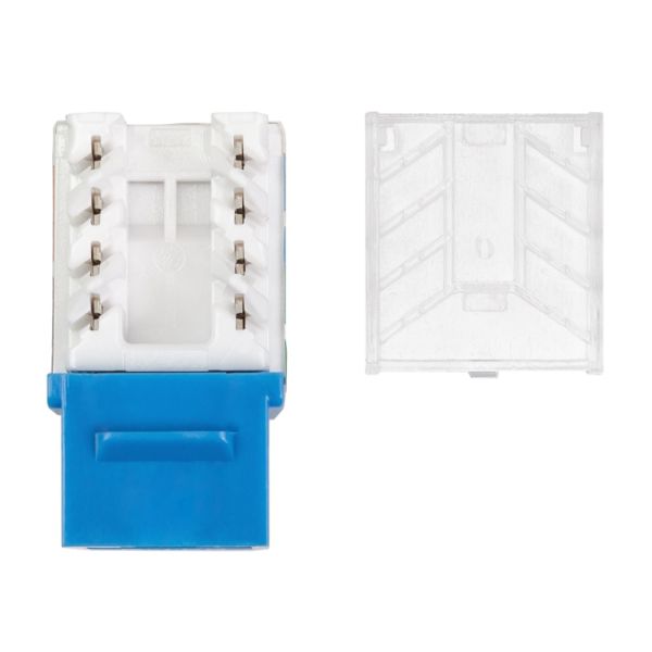 Модуль коммутационный ЛЮ-МКС-6.9К25, тип Keystone 90°, UTP, кат.6, синий