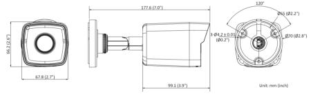 Уличная IP-камера 4Мп HiWatch DS-I450M(B) (2.8 мм) с микрофоном