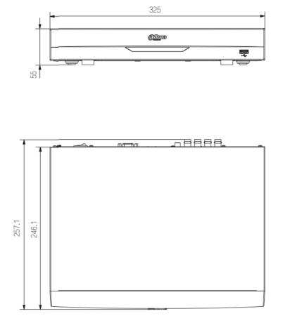 16-канальный HDCVI-видеорегистратор Dahua DH-XVR5116HE-I3 с распознаванием лиц